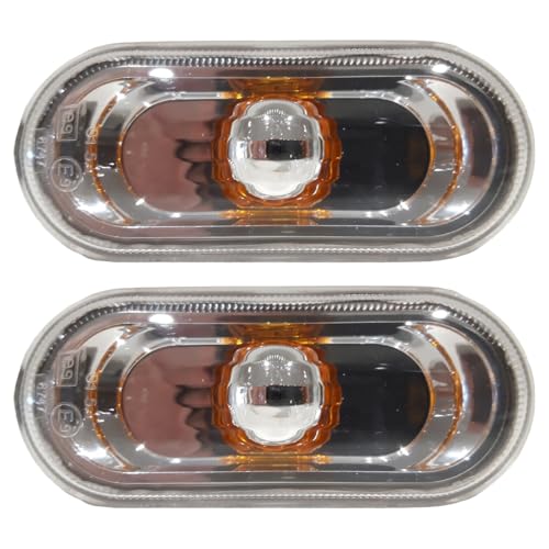 Easy Link 2x Intermitentes Laterales Indicadores Amarillo Compatible con Seat Ibiza Cordoba Leon Altea Mii Toledo Arosa Exeo Skoda Citigo VW UP 6L0949117A 1J0949117 3B0949117B 3B0949117C