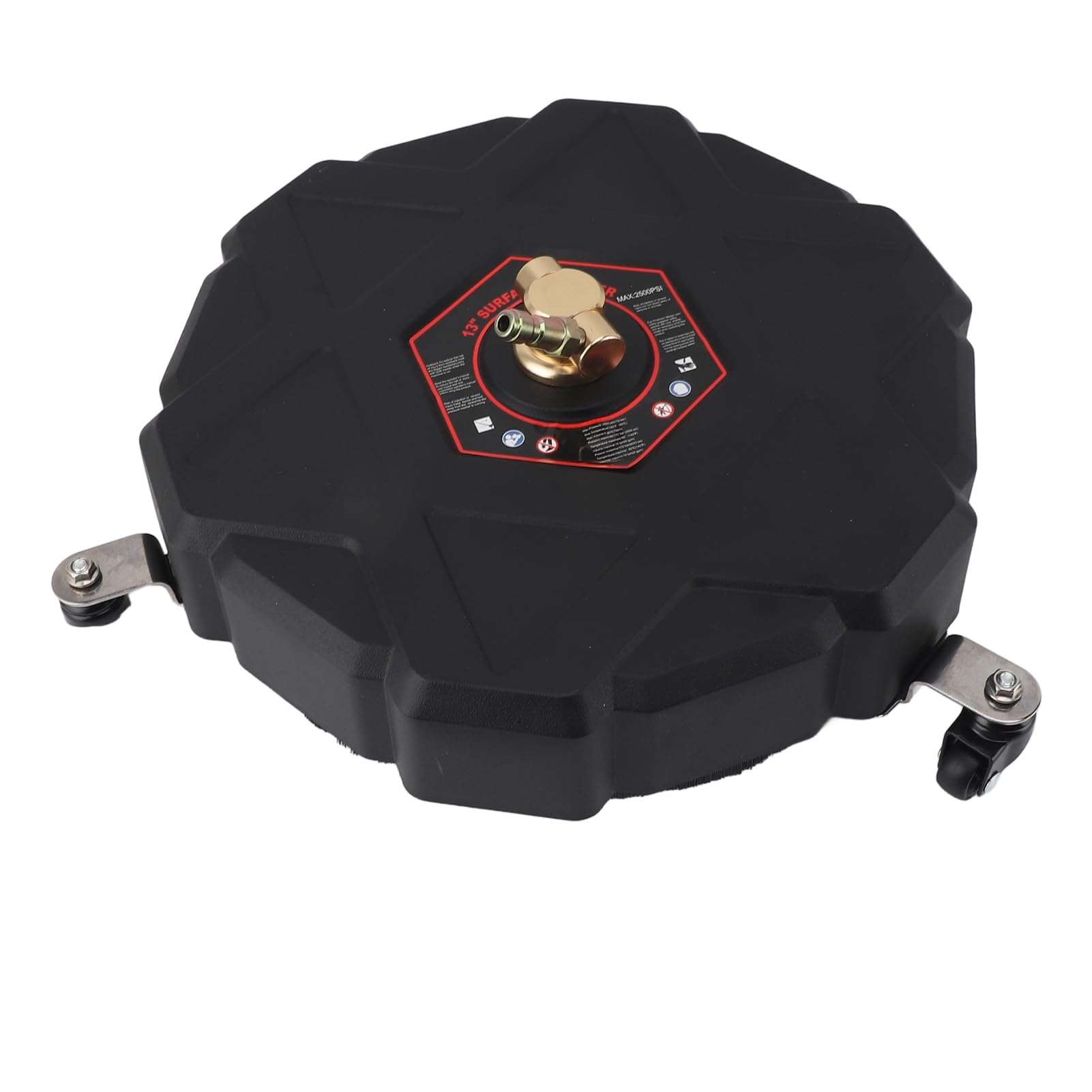 Fafeicy Limpiador de Superficies a Presión de 2500 PSI Lavadora de Superficies a Presión de Acero Inoxidable de 13 Pulgadas con 2 Varillas de Extensión 1 4 Ruedas de Enchufe Rápido para Pavimento de