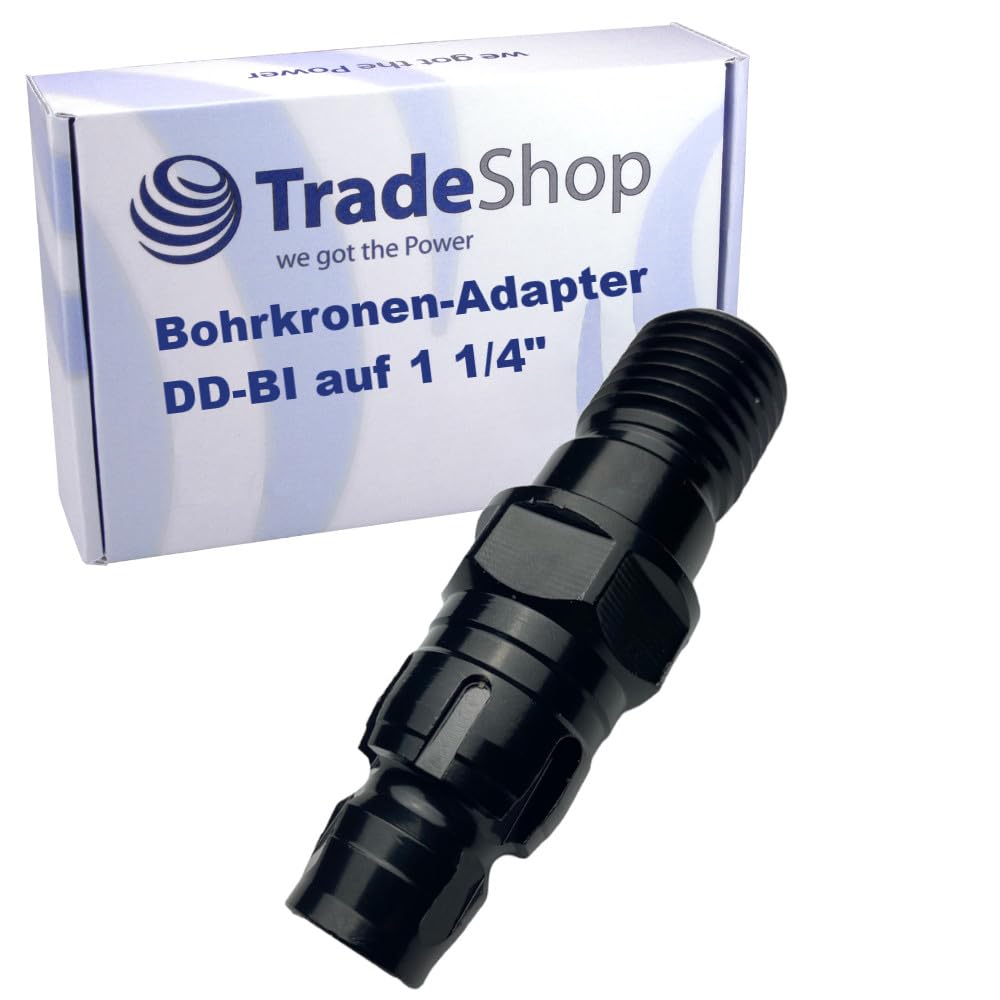 Trade-Shop Adapter do koronki wiertniczej DD-BI na 1 1/4" UNC AG z R 1/2" IG diamentowe koronki wiertnicze kompatybilne z Hilti DD100 DD110-W DD120 DD130 DD150-U wiertło rdzeniowe wiertnice rdzeniowe