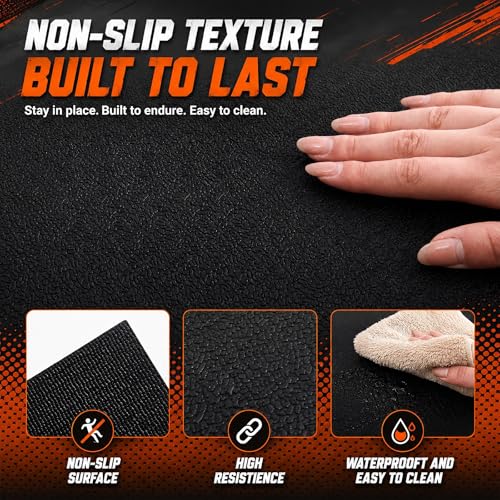 Image of Drydiet Treadmill Mat 51 inch x 24 inch, 6mm Extra Thick Bike Mat for Indoor Stationary Walking Pad, Spin Bike, Elliptical & Rowing Machine, Anti-Slip Shock Absorbing Floor Protector for Hardwood and Carpet