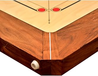 KNK Carrom Board Sure SLAM Indoor Board Game Approved by Carrom Federation of India & Maharashtra Carrom Association (Jumbo, 36mm)