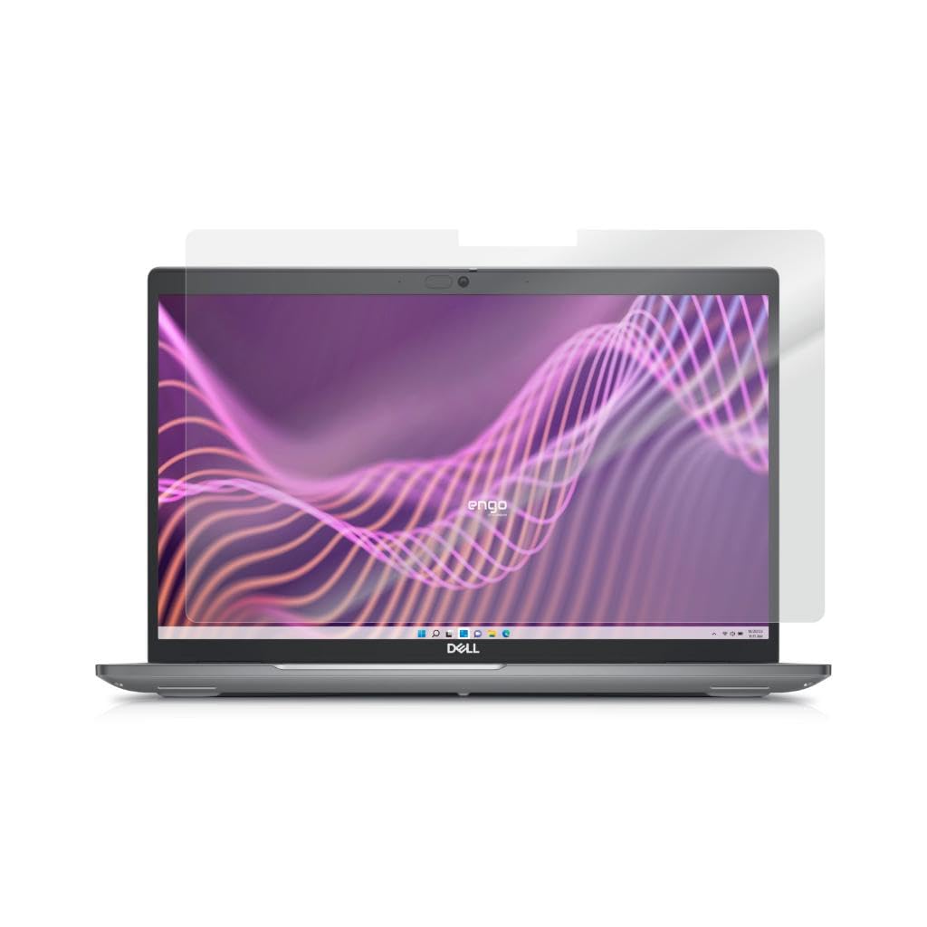 Engo Dell Latitude 5340 13.3 İnç İle Uyumlu Mat Ekran Koruyucu Notebook, Yansıma Ve Parlama Önleyici Parmak İzi Bırakmayan Laptop Koruma, 9H Temperli Kırılmaz Esnek Nano Cam