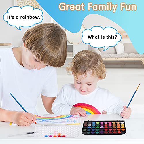 Blablaovy WATERCOLOR Paint, 48 Colors Washable Watercolor Paint Set thumb #3