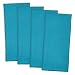 DII 100% Cotton, Machine Washable, Monogrammable Blanks, Solid Waffle Dishtowel, 18 x 28", Set of 4- Mosaic Blue