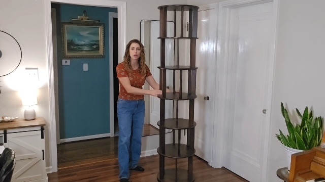 Amazon.com: MKSDJIW 6 Tier Rotating Bookshelf 360° Solid Wood