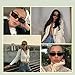 JASPIN Rectangle Sunglasses for Women Men Trendy Y2k Retro 90s Sun Glasses UV400 Protection Cool Square Frame