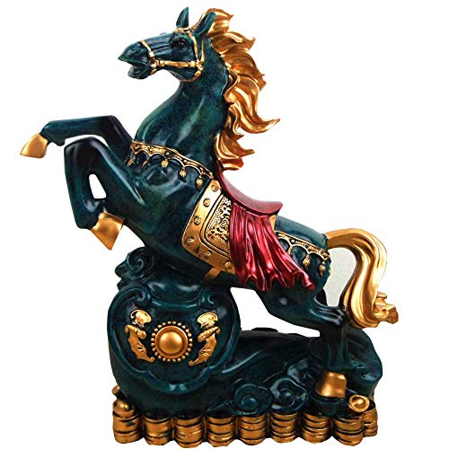Décoration de table moderne : statue de cheval Feng Shui pour sublimer votre bureau de direction