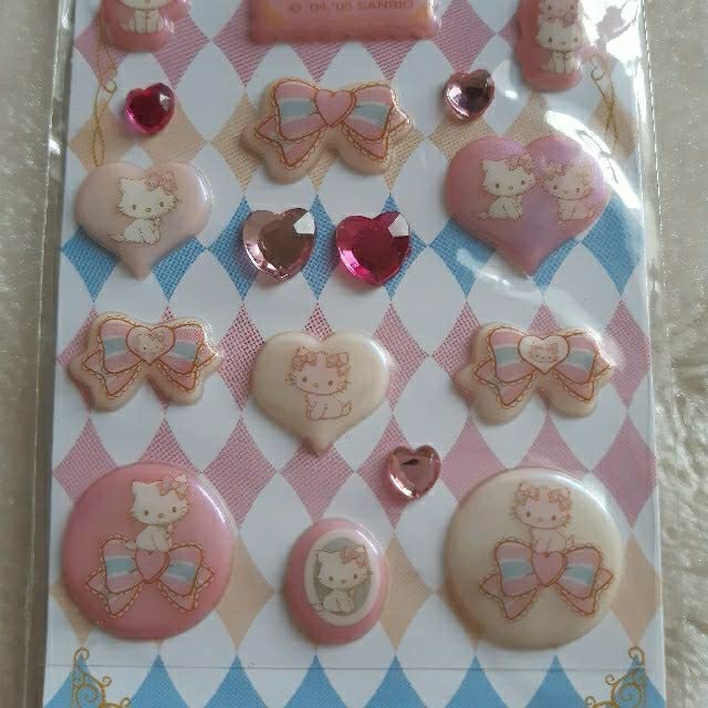 激レアウサ耳チャーミーキティ ウサ耳ハニーキュートラインストーンシール