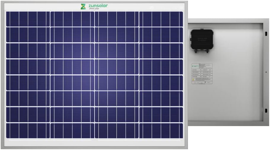 ZunSolar 50 Watt Polycrystalline Carat 24 ZR Series Solar Panel