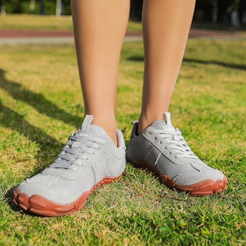 Image of UBFEN Womens Barefoot Shoes Mens Wide Toe Box Zero Drop Minimalist Sneakers | Laces Up, Lightweight, Breathable, Comfortable, Suitable for Walking, Travel, Light Hiking, Trail Running, Tennis, Daily Wear