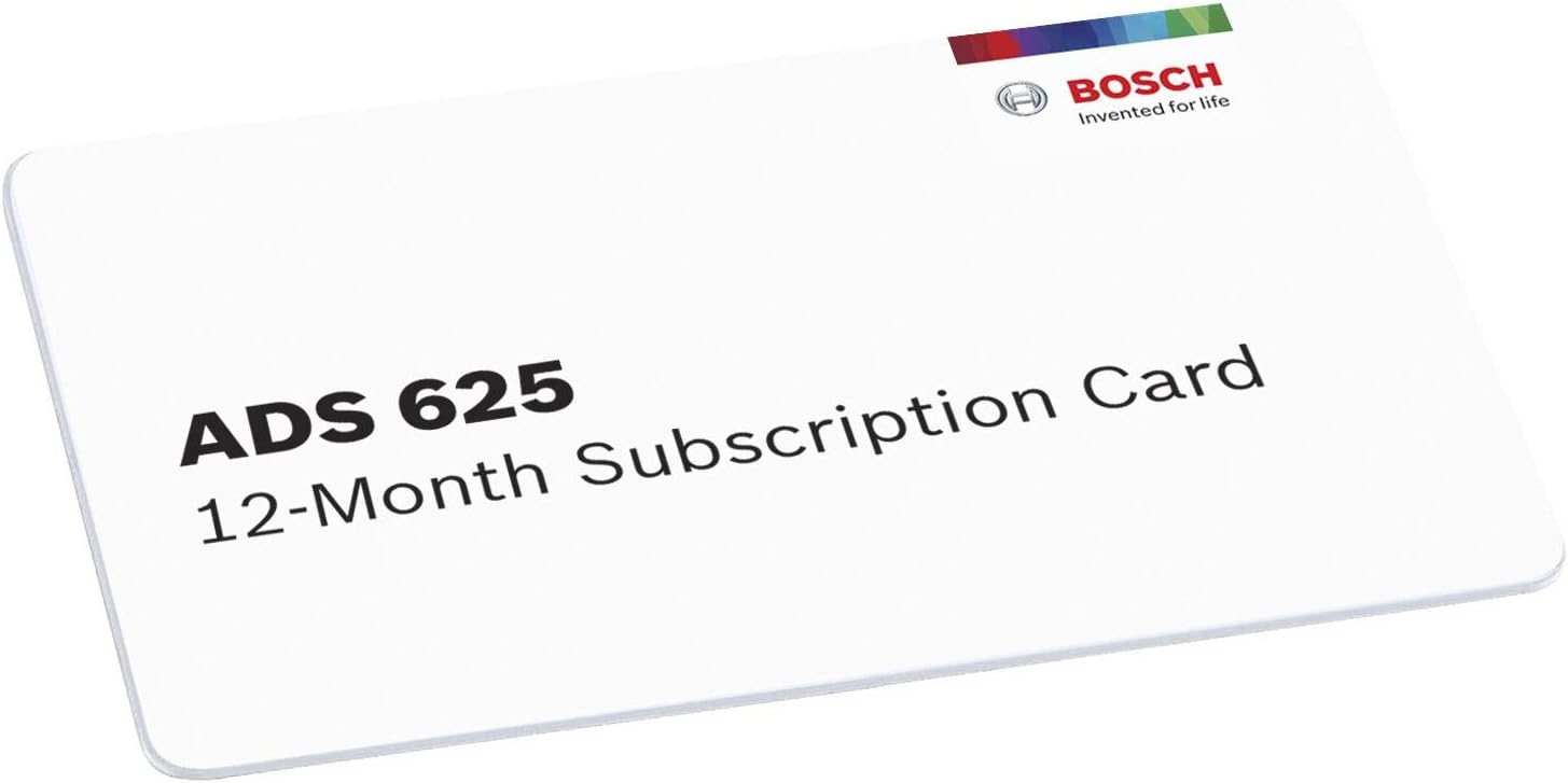 Bosch 3970-SUB ADS 625 12-Month Software Subscription