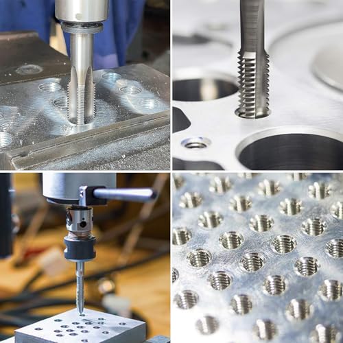Image of M10 x 1.25 Metric Thread Tap and Die Set, M10 x 1.25mm High-speed Steel Machine Tap Die Set Right Hand