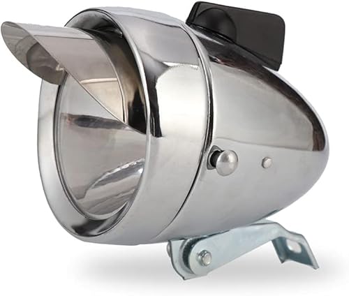 Miniatura 2 de Luz delantera de bicicleta LED vintage 1LED faro trasero de bicicleta súper brillante de alto lúmenes galvanizado tratamiento de superficie con