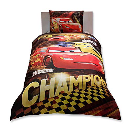 Review Product Disney Cars Champion Ranforce Duvet Quilt Cover Set Licenced Product