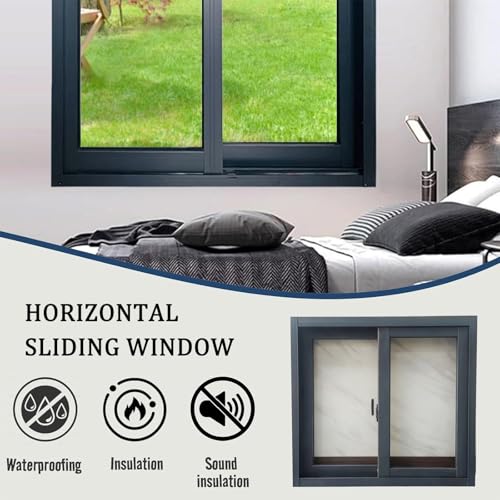 Ventanas de cobertizo de aluminio 40x60 cm con vidrio templado para casa móvil 6