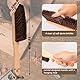 2 Stück Holzgriff Bürste Holzbankbürsten Handbesen Bankbürste mit langem Holzgriff weiche Borstenbürste Staubbürste für Theke, Bett, Sofa, Auto, Kamin, Kleidung, Haushaltsreinigung (Khaki)