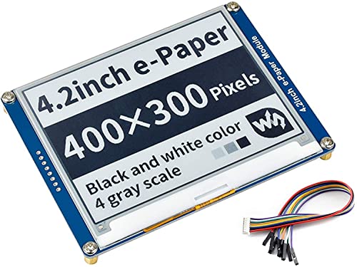 Image of Waveshare 4.2inch E-Ink Display Module Communicating via SPI Interface 400x300 Resolution E-Paper with Embedded Controller for Raspberry Pi /iDUINO /Jetson Nano /Ard /Nucleo