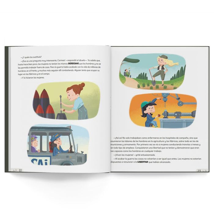 La primera y la segunda guerra mundial: Libro infantil con contenidos y actividades extra | Únete a Carmen, Marco y el abuelo, y descubre la historia ... para niños y niñas. (Locos por la historia)
