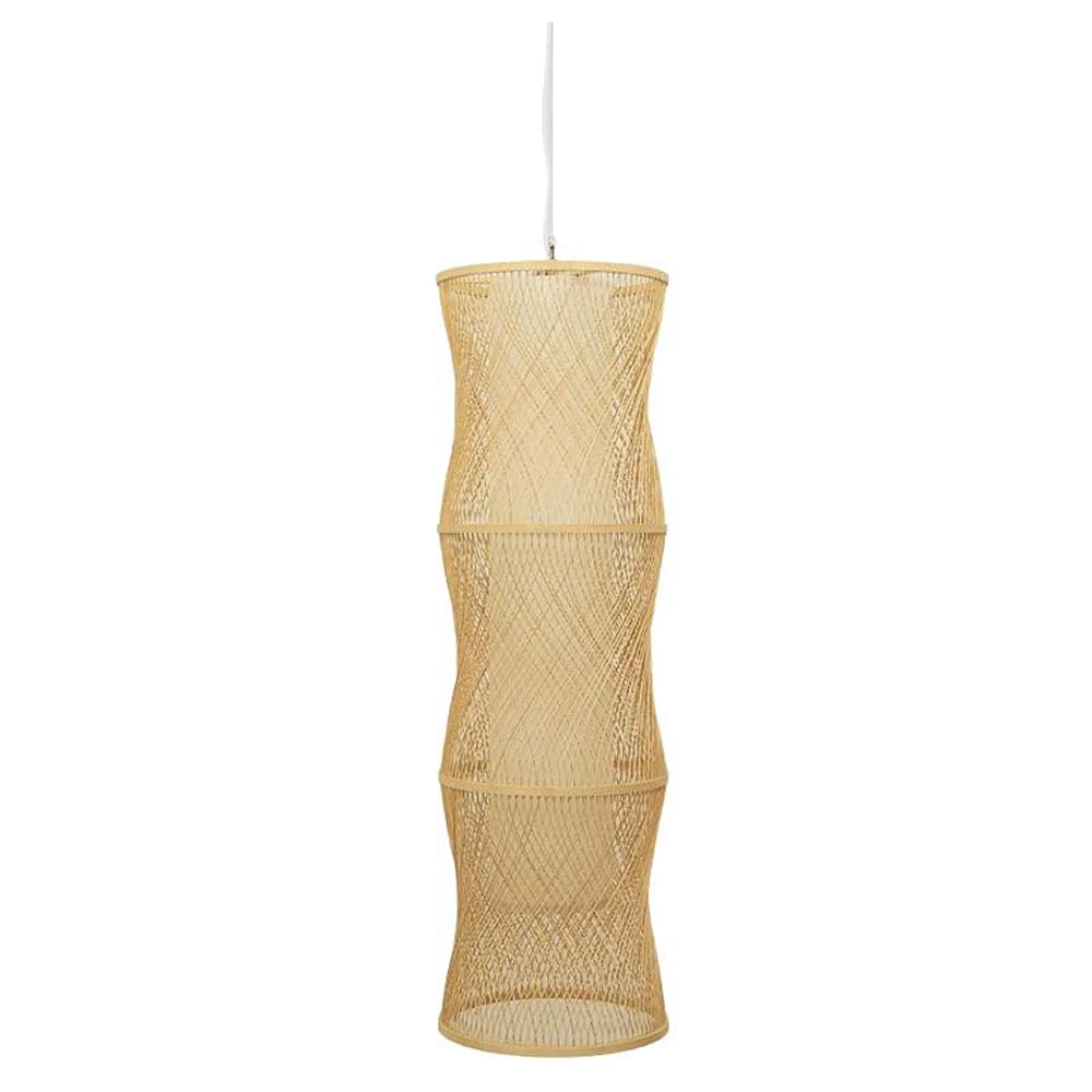 Lustre bambou tressé réglable pour éliminer la lumière agressive