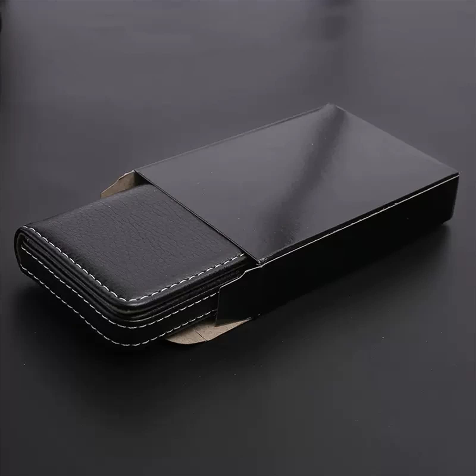 Tarjetero para Hombre Y Mujer Tarjetero de Gran Capacidad for Tarjetas de Visita(Black)