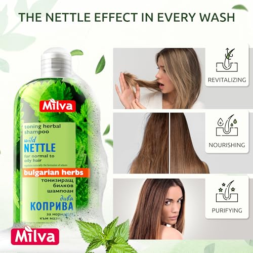 Brennnessel Shampoo für fettiges Haar von Milva – 200ml
