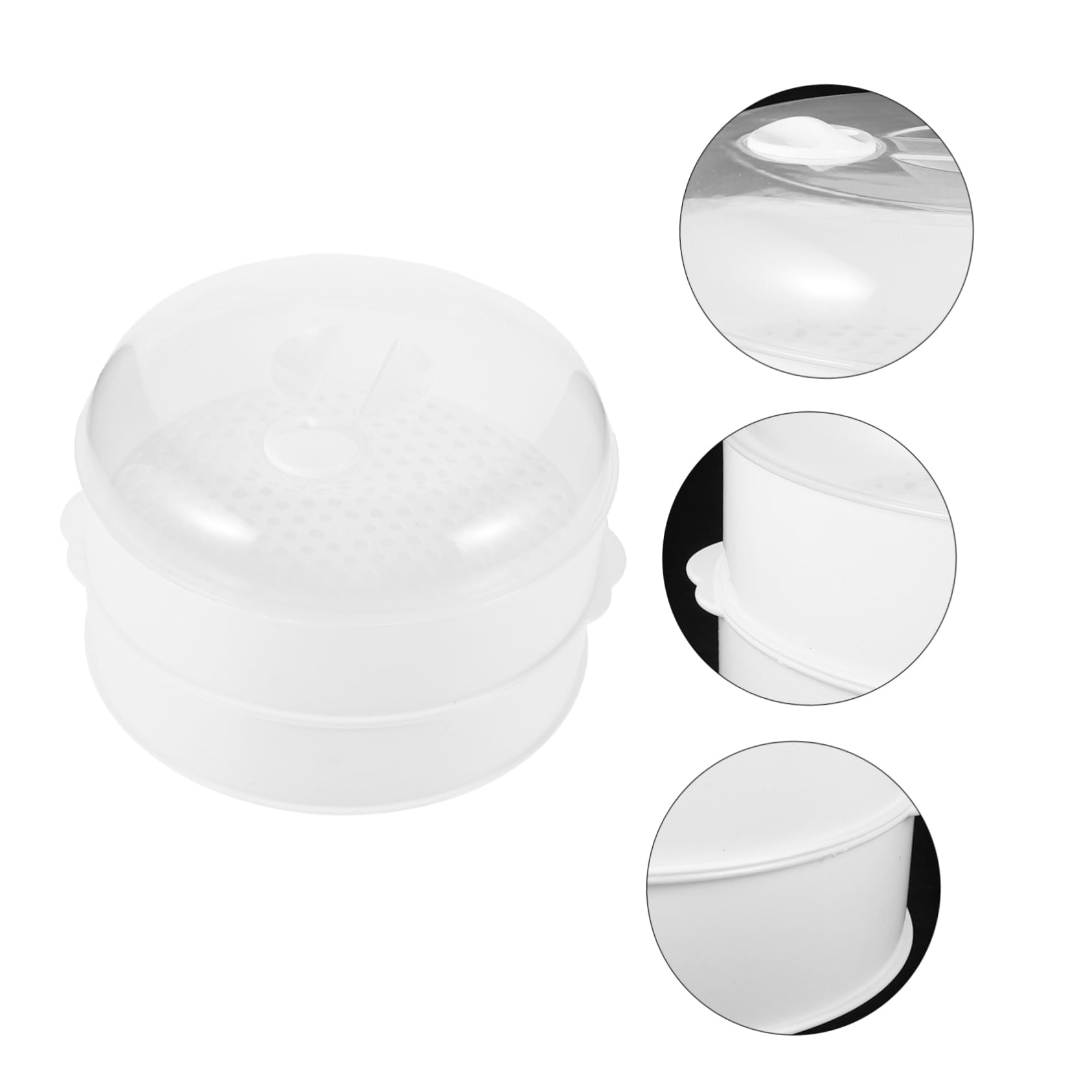 TOPBATHY 2 Sets Mikrowellen Dampfgarer Mikrowellengeeignete Ramen Schüssel Doppelkessel Dampfgarer Kochen Mini Kochgeschirr Mikrowellenschale Großer Dampfgarer Mikrowellen Nudelmaschine