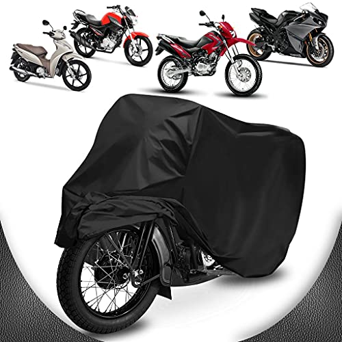 Capa de Cobrir Moto Couro Impermeável Anti-uv Não Risca Tamanho M Titan Factor Fazer
