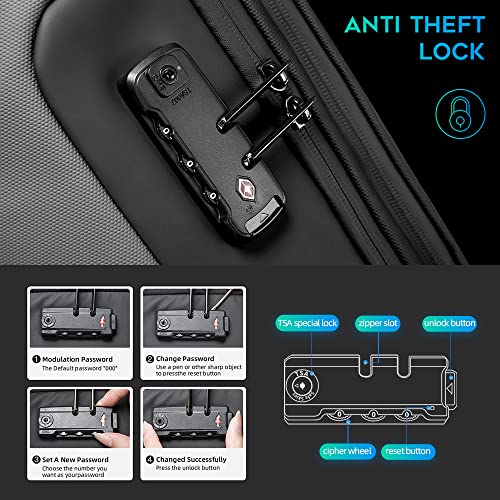 Bange Anti Theft Backpack，Smart Business Laptop Fits 15.6 Inch Notebook, Work Backpack With Usb Charging Port For Men And Women… #TOP1