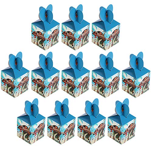 Qemsele Cajas De Fiesta Bolsas de cumpleaños  12Pcs Regalo  de Caramelo Tema Reutilizable