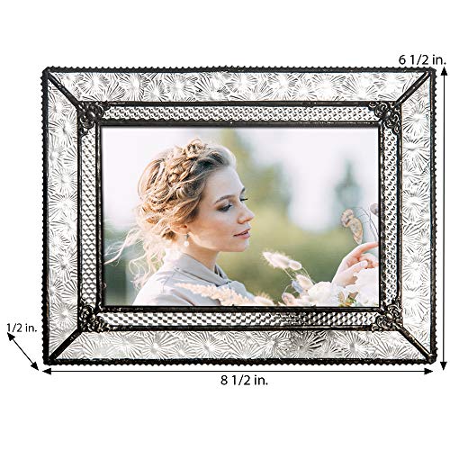 J Devlin Glass Art Pic 380-46Hv Vintage Glass Picture Frame Tabletop 4 X 6 Photo #TOP2