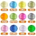 Satin Nylonschnur für Armbänder 1,5 mm, Seidenkordel, seidiges Knotenband, 252 Yard, 12 Farben,Bastelschnur, Nylonschnur für Halsketten, Armbänder, Perlen, Bastelarbeiten Satinkordel für Armbänder