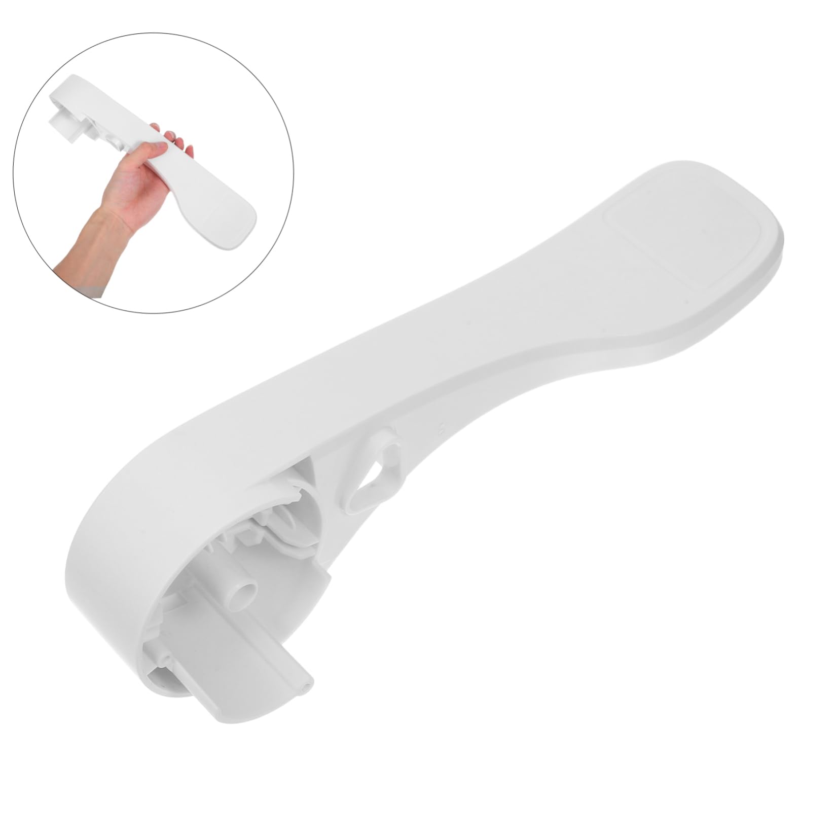 Pedale per Wc Camper, Ricambio per Toilette Rv, Abs Bianco | Design Ergonomico Compatto, Installazione Semplice, per Bagni di Camper e Roulotte