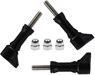 micros2u Aero Hi-Torque Stainless Steel Thumbscrew M5 (3 Pack). Easy On/Off. Compatible with Gopro Hero 9, 8, 7,6,5,4,3, Session + Other Action Cameras. Great for wet conditions/wearing Gloves!