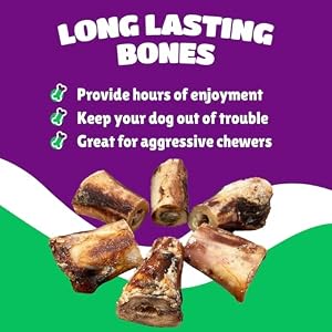 Marrow Bones for Dogs Large, Medium & Small, Dog Bones for Aggressive Chewers, Bone Marrow Dog Treats, 3-Inch Natural Dog Bones Long Lasting, Marrow Treats for Dogs, Dog Chew Bones, 6 Count. Marrow Bones for Dogs Large, Medium & Small, Dog Bones for Aggressive Chewers, Bone Marrow Dog Treats, 3-Inch Natural Dog Bones Long Lasting, Marrow Treats for Dogs, Dog Chew Bones, 6 Count.