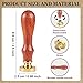 Hobbspring 1pc Vintage Wax Seal Stamp Butterflies Sealing Wax Stamp 25mm Removable Brass Stamp Head with Wooden Handle for Envelopes Invitations Wedding Embellishment Bottle Decoration