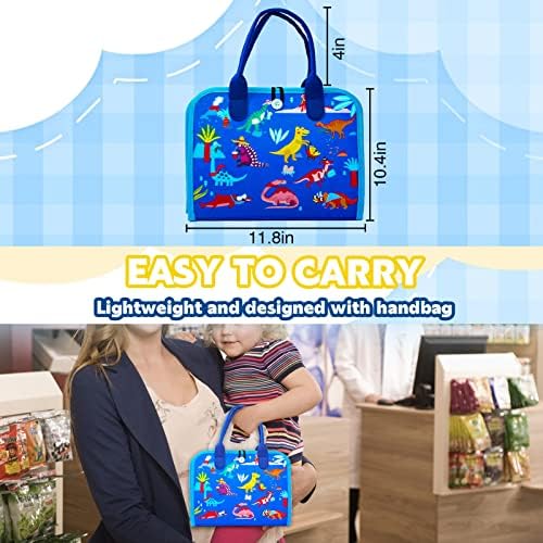 Busy Board Montessori Toys 8 Pages Sensory Board Preschool Toddler Educational Activity Travel Toys Sensory Toys for Toddlers Learn Fine Motor Basic Life Skills for 1 2 3 4 Year Old Boys and Girls 6 51ftyTDit6L. AC
