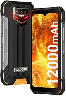 DOOGEE S89 Pro Rugged Smartphone Android 12, 12000mAh Battery, 8GB+256GB, 64MP+20MP Night Vision Camera, 65W Fast Charge, 6.3'' FHD+ Display, IP68 Waterproof Mobile Phone, NFC Wireless Charge, Orange