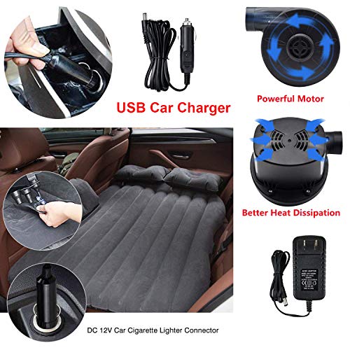 Air Pump Air Mattress Pump For Inflatables Blow Up Pool Raft Bed Boat Toy, Quick-Fill Electric Air Pump For Outdoor Camping, Inflatable Cushions, Air Mattress Beds, Boats, Swimming Ring(Ac/Dc 50W) #TOP2