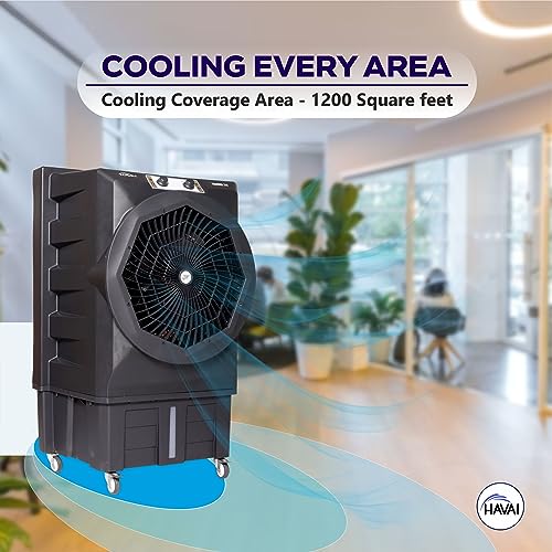 HAVAI Thunder Air Cooler- 110 Litres, 20 Inch Blade, Black 6 51ftyi0heML