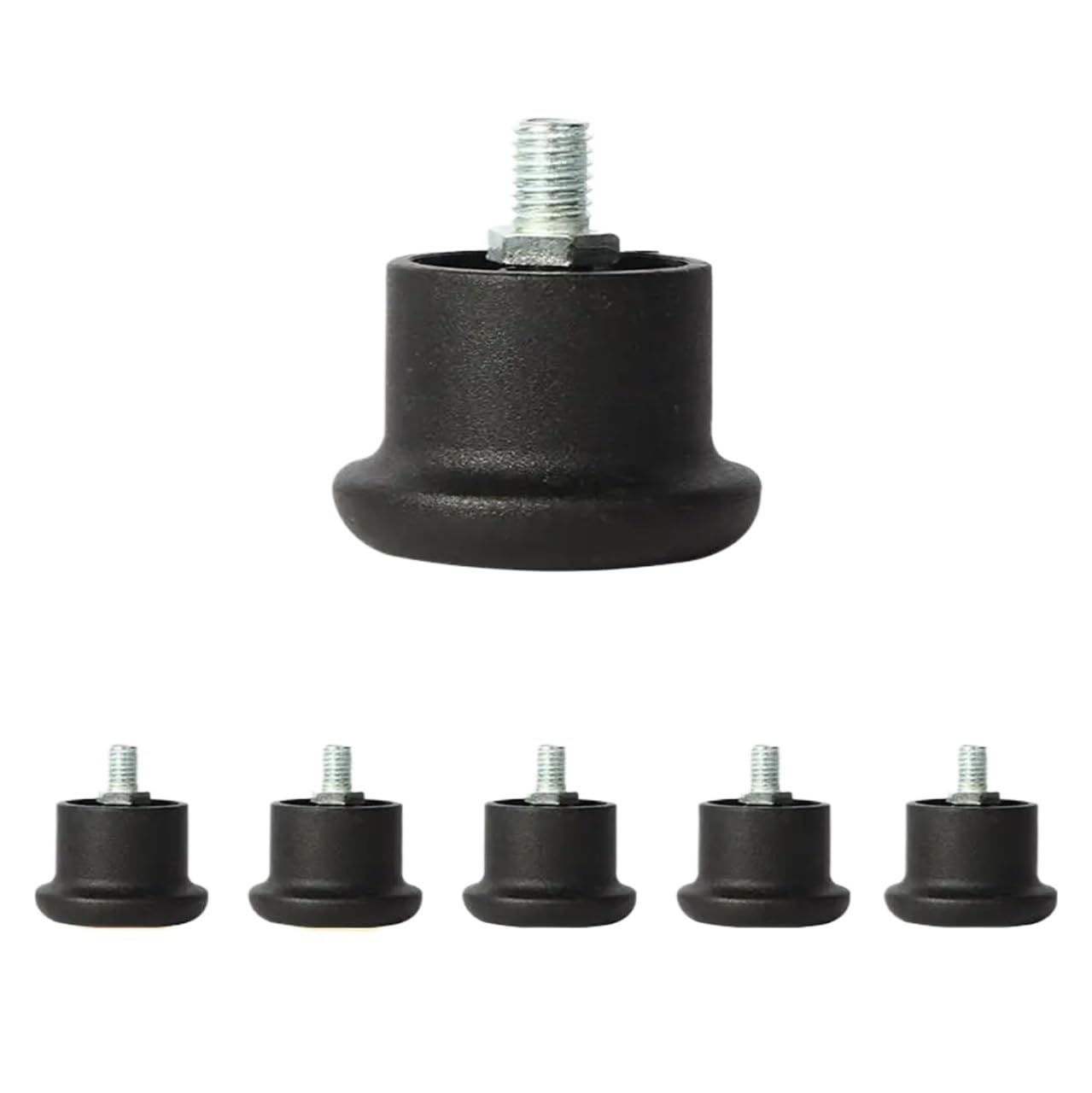 5 pezzi/lotto anello di fissaggio elastico/vite ruota fissa non rotante poggiapiedi sedia da ufficio computer piatto spesso durevole(Screw)