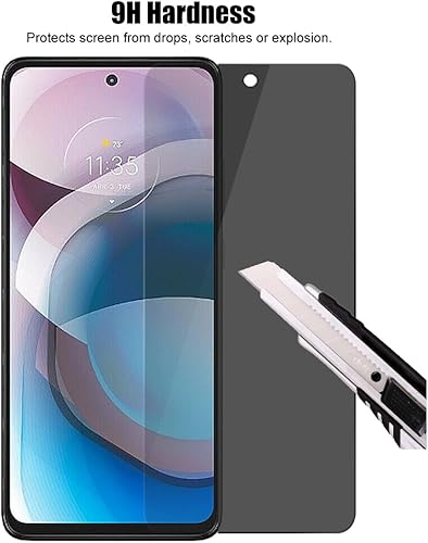 Miniatura 5 de (3+3) para Motorola One 5G AceOne 5G UW AceMoto G 5G (2020) (paquete de 3) Protector de pantalla de privacidad de vidrio templado privado anti espía