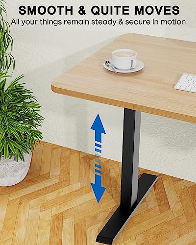Ursetup Electric Standing Desk Frame With Compact Controller, Height Adjustable Rising Table Legs, Sit Stand Up Desk Frame With Sturdy Dual Beam, Ergonomic Standing Desk Base For Home & Office Table #TOP6