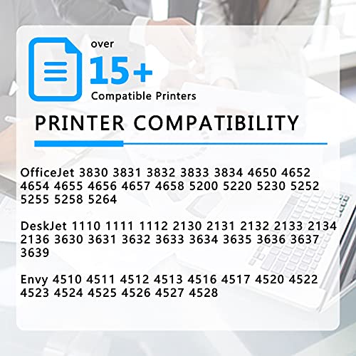 Nineleaf New Generation Remanufactured Ink Cartridge High Yield Compatible For Hp 63Xl 63 Xl 63 Officejet 5255 5258 Deskjet 1112 2130 2132 3630 3632 Hp Envy 4512 4513 4520 (1 Black, 1 Tri-Color) #TOP1