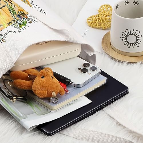 LEVLO Fun State Map Of Massachusetts Tote Bag Massachusetts Souvenir Gift 1940’s Massachusetts Illustration Shoulder Bag3