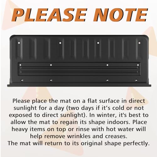 Image of TripleAliners Tailgate Mat Compatible with 2022 2023 2024 2025 2026 Nissan Frontier Accessories, Tailgate Cover Custom Fit All Weather Protection Pickup Liner (Not Fit Drop-in Tailgate)