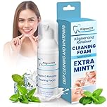 AlignerOff White Foam Retainer Cleaner – New Whitening Formula for Aligners, Retainers, Nightguards, Braces & Dentures – Super Minty for Invisalign, Essix, Hawley Trays – 50ml – Ideal for Gifting