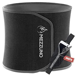 mezzuno - Faja Reductora Hombre y Mujer Adelgazant...: Efecto Sauna para Moldear Cintura y Abdomen – Entrena a otro nivel con la tecnología de calor localizado. La faja reductora Mezzuno, fabricada en neopreno náutico SCR de 5 mm, incrementa la sudoración para ayudarte a moldear abdomen y cintura de form...
