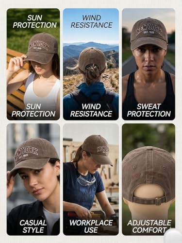 Image of Men's Cotton Baseball Cap, Adjustable Back Closure, Unisex, Casual Style, for Outdoor Lifestyle