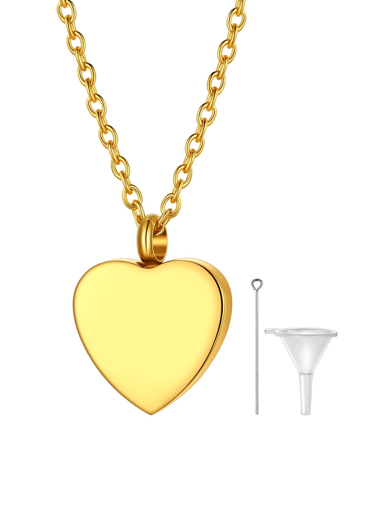 Richsteel Urn Necklaces for Ashes for Women Men Cremation Pendant