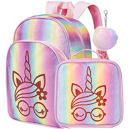 unicorn backpack and lunchbox set